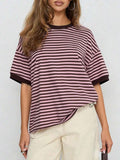 Women's Loose Round Neck Casual T-Shirt